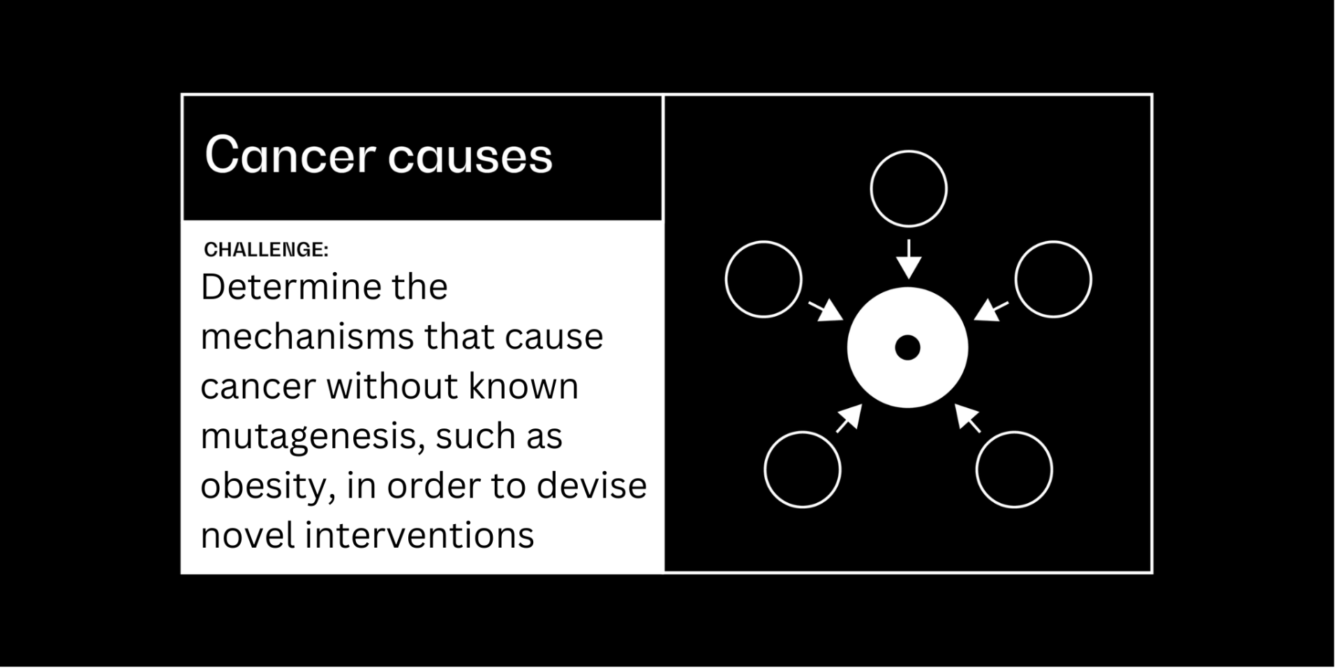 Cancer causes challenge